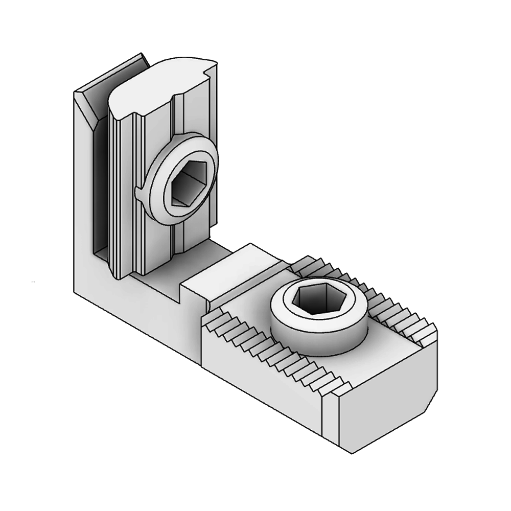 41-005-3 MODULAR SOLUTIONS SPEEDLOCK INSERTABLE HIDDEN INNER CONNCETOR HIDDEN PROFILE FASTNER